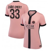 Paris Saint-Germain Warren Zaire-Emery #33 Tredjetrøje Dame 2024-25 Kortærmet